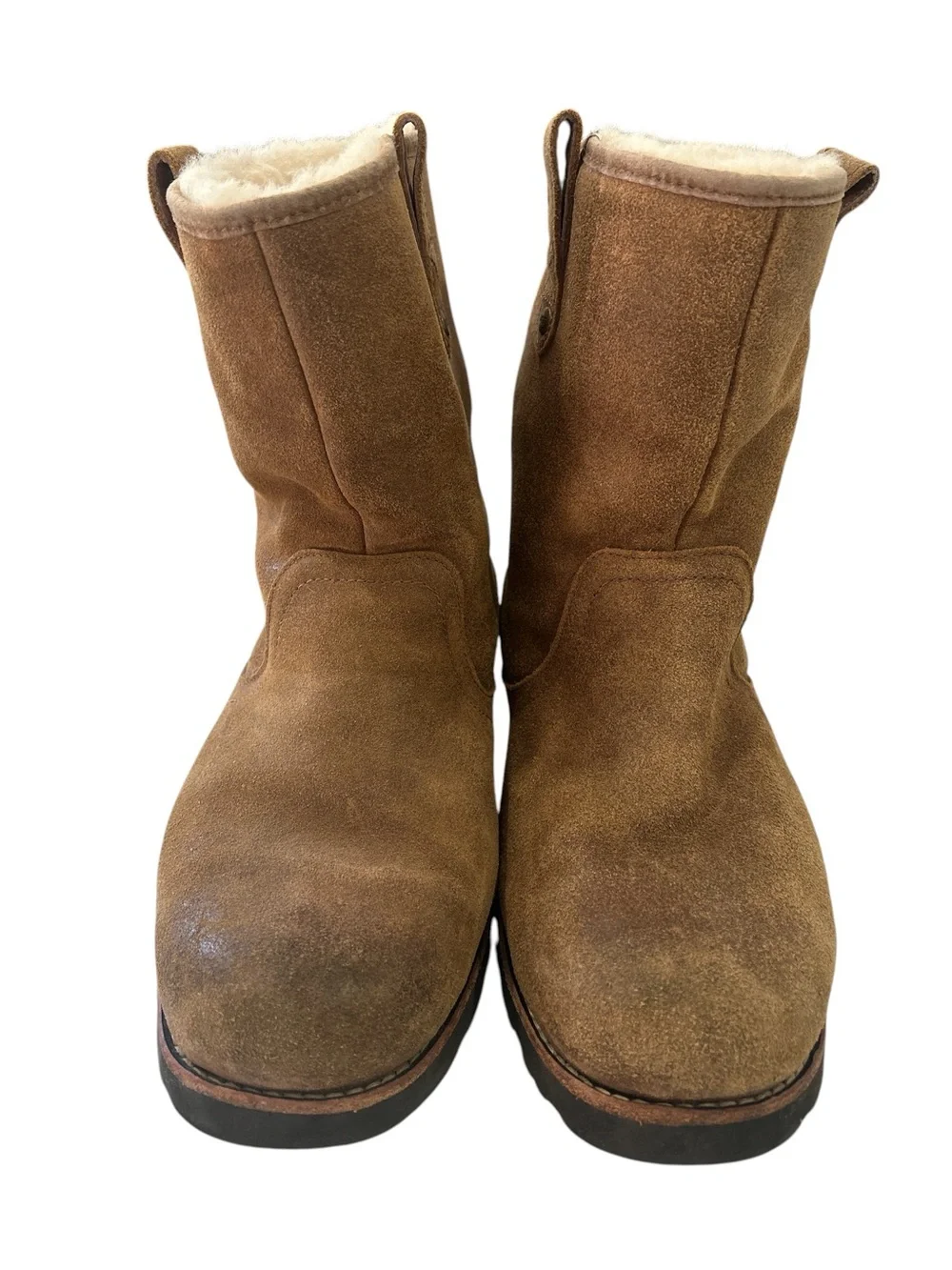 UGG Stoneman Chestnut Suede Waterproof Shearling Lined Men's Boots - Size 10